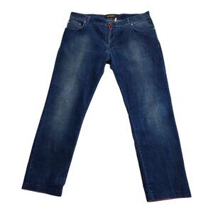 KITON NAPOLI SZ 38 x 29 Men's Luxury Italian Made, Distress Micro Corduroy Jeans